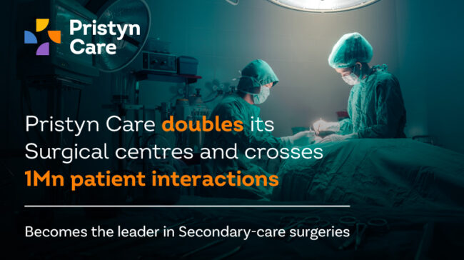 Pristyn Care doubles its Surgical centres and crosses 1Mn patient interactions