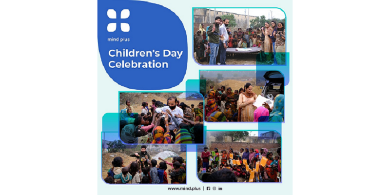 MindPlus organizes drive for underprivileged children on Children’s day