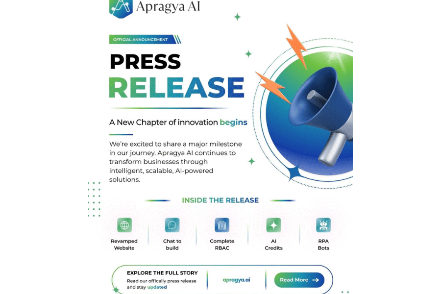 Fronseye Ships Major Apragya AI Release: Chat-to-Build, AI-Native ERP, and Multi-Agent Orchestration on One Platform
