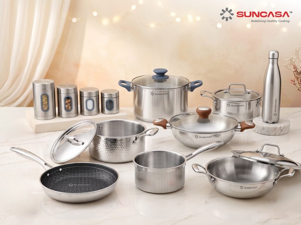 SUNCASA Brings Premium 304 Grade Stainless Steel Cookware to Indian Kitchens This Diwali